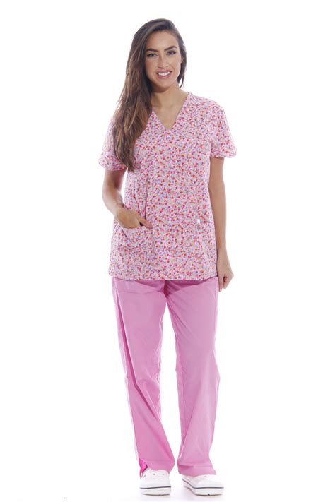 Just Love Just Love Nursing Scrubs Set For Women Print Scrubs V