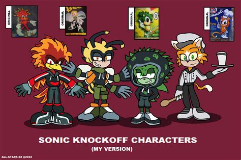 Sonic Knockoff Characters Redesign My Version By As02x On Deviantart