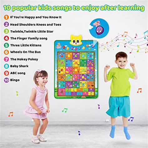 Renfox Words Interactive Alphabet Wall Chart Early Learning Toys