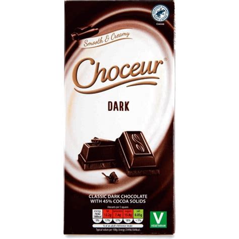 Choceur 5 Mini Chocolate Bars Classic Dark 40g Compare Prices