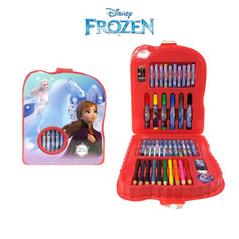 ️new Disney Frozen 2 Princess Elsa And Anna 42pcs Art Set Set Seni