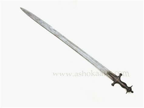 Indian Kirach Sword With Pattern Welded Damascus Blade 18th Century