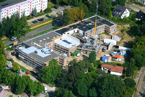 Bernau Aus Der Vogelperspektive Baustelle Zum Neubau Des Schulgeb Udes