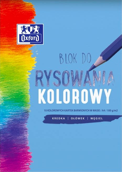 Blok Rysunkowy Oxford Szkolny Kolorowy A K Allegro Pl