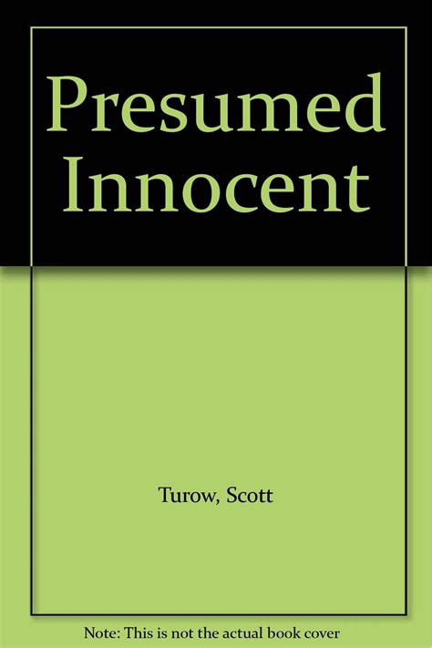 Presumed Innocent Scott Turow Amazon Books