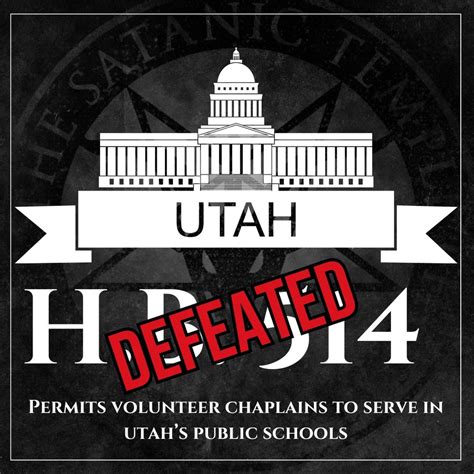 Fearing The Satanic Temple Utah Legislators Vote Down Bill That Would Tst