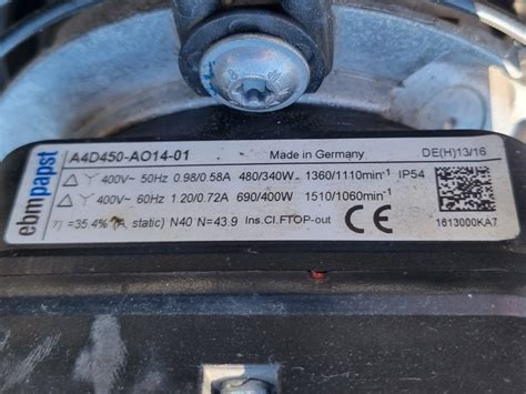 Used MTA TAEevo TECH 051 air cooled chiller Freon - HOS BV