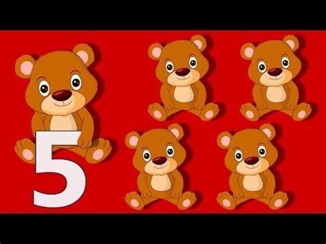 Five Brown Teddies | Children's Nursery Rhyme With Lyrics | English Nursery Rhymes - YouTube in ...