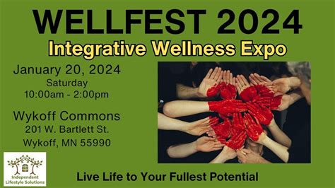 Wellfest 2024 Integrative Wellness Expo Wykoff Commons Fitness And