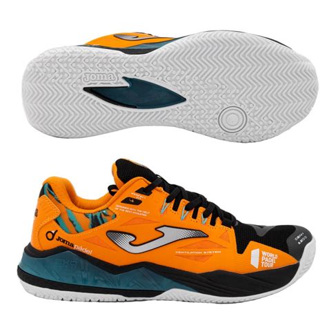 Zapatillas Joma Spin Men 2308 Naranja Negro Zona De Padel