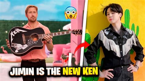 Ryan Gosling Gives Kens Guitar To Jimin On The Set Of The Barbie Movie