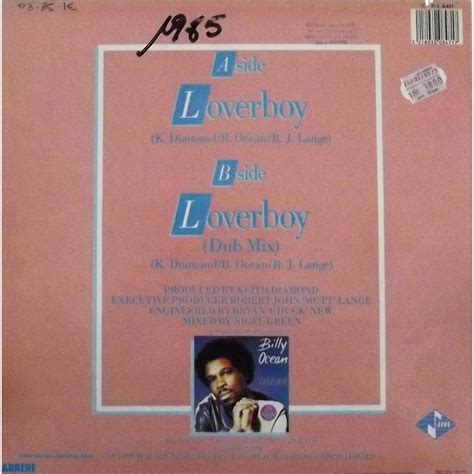 Loverboy De Billy Ocean Maxi 45t Chez Vinyl59 Ref117822168