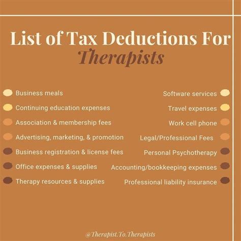 Tax Deductions For Therapists Maximize Your Returns