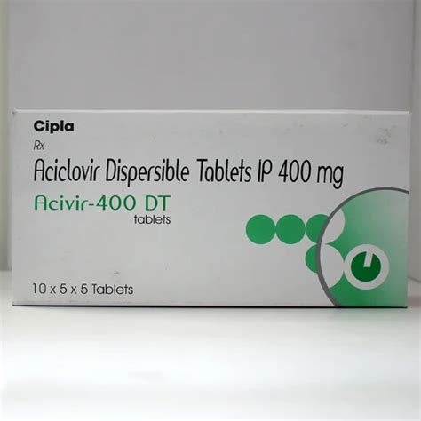 Acivir 200mg Dt Acyclovir Tablet 400 Mg At Rs 76 44 Stripe In Nagpur