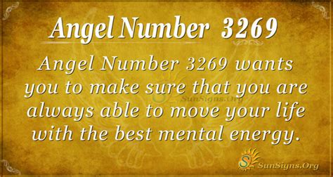 Angel Number 3269 Meaning Live A Light Filled Life SunSigns Org