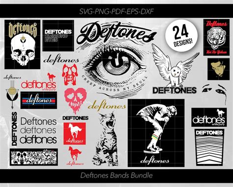 Rock Band Deftones Shirt Deftones Svg Bundle Logo Rock Bundle Metal