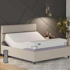 The Sleep Company Elev8 Smart Adjustable Denver Beige Bed Frame King