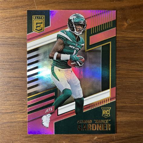 Panini Donruss Elite Pink Ahmad Sauce Gardner Rookie Rc Jets