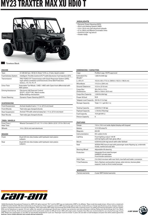 Can Am Traxter MAX XU HD10 T1b Model 2023 Opinie I Ceny Na Ceneo Pl