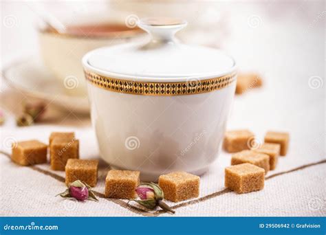 Porcelain Sugar Bowl Stock Photo Image Of Tableware 29506942