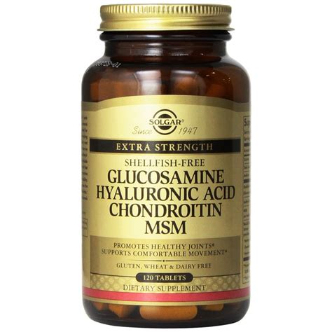 Solgar Glucosamine Hyaluronic Acid Chondroitin Msm