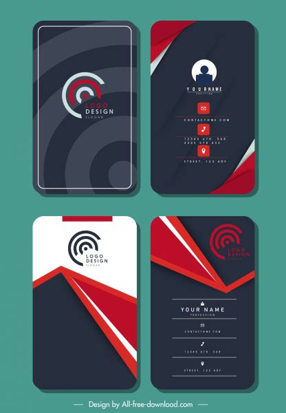 Free Vector Business Card Template Vectors Graphic Art Designs In Editable Ai Eps Svg Format