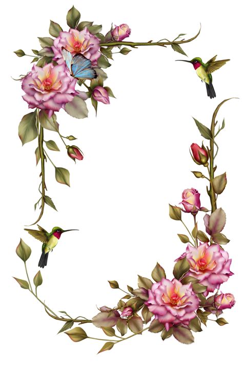 Rose Vine Border Clip Art