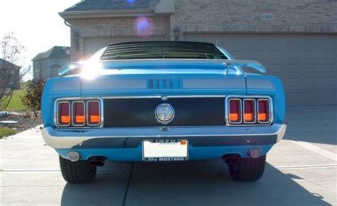 Grabber Blue 1970 Mach 1 Ford Mustang Fastback Photo Detail