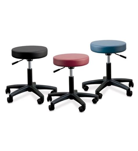 Cushioned Adjustable Height Rolling Exam Stool