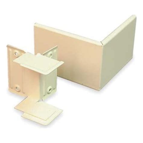 External Corner Coupling 3000 Series Raceway Steel Ivory By