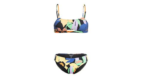 ROXY COLOR JAM SET BIKINI ANTHRACITE FLOWER JAMMIN