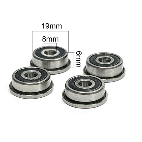 Pcs Chrome Steel Flanged Ball Bearing Ball Bearings Furniture Wheel