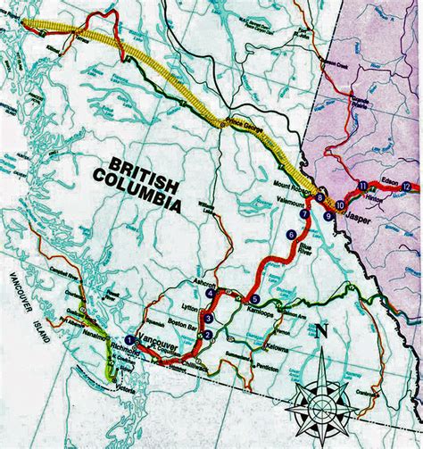 Via Rail System Map