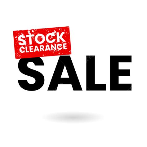 Stock Clearance Sale Banner Vector Sale Discount Banner Png And