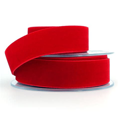 Berisford Velvet Ribbon Red 9629 RIBBON UK