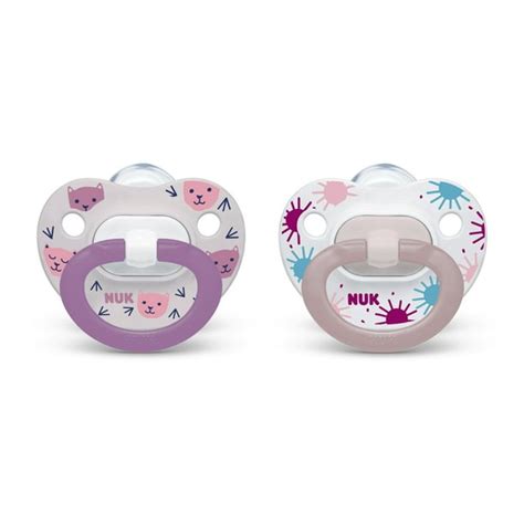 Nuk Orthodontic Pacifiers Girl 6 18 Months 2 Pack