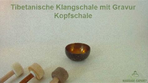 Tibetanische Klangschale Mit Gravur Kopfschale Von MASSAGE EXPERT