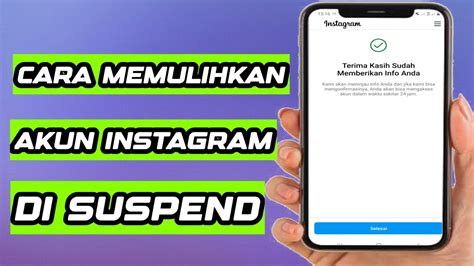 Cara Mengembalikan Akun Ig Yang Di Suspend Youtube