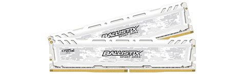 Crucial 16gb 2x8gb 3000mhz Cl15 Ballistix Sport Lt White Pamięci