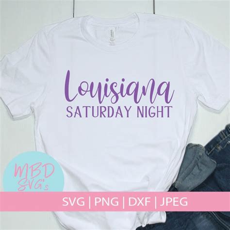 Louisiana Saturday Night SVG Louisiana SVG for Silhouette and | Etsy