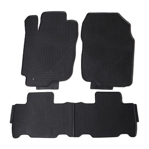 2013 2019 Toyota Rav4 Latex All Weather Floor Mat Black Cpb Trav413 Bk