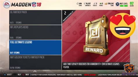 Madden 18 Ultimate Team MUT Loyalty Voucher Exchange Free 97 Overall