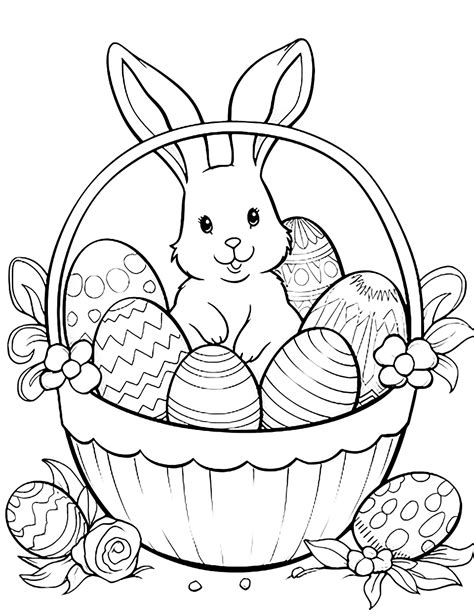 35 Easter Coloring Pages 2024 Free Printable Sheets Easter Drawings