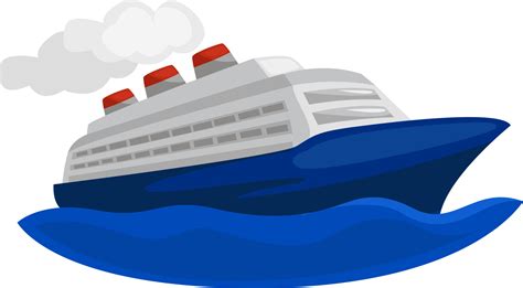 Cruise Big Ship Illustration Vector On White Background 13818512