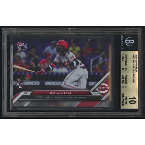 Elly De La Cruz Topps Now Rc Bgs Pristine Auction