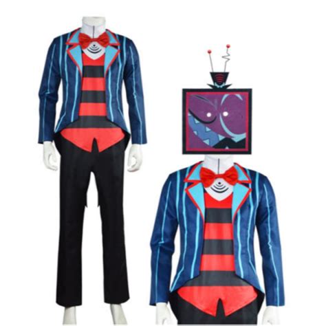 Tv Hazbin Hotel Vox Blue Outfit Cosplay Costume Outfits Halloween Carn