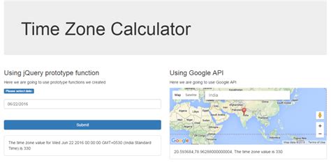 Time Zone Calculator - CodeProject