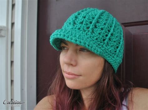 Free Crochet Newsboy Hat Pattern With Optional Brim Mary S Newsboy