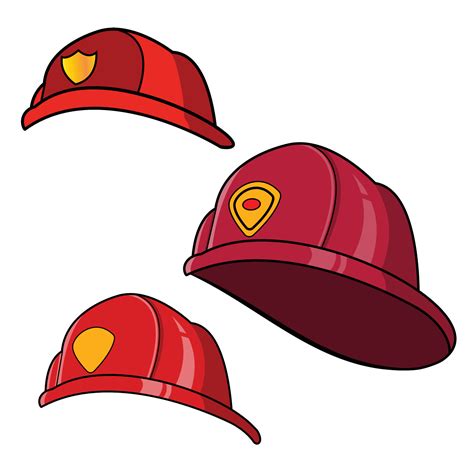 Fireman Hat Firefighter Helmet Costume 20952957 Vector Art at Vecteezy