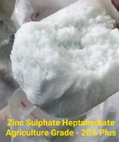 Zinc Sulphate Heptahydrate 20 Plus Grade Standard Technical Grade